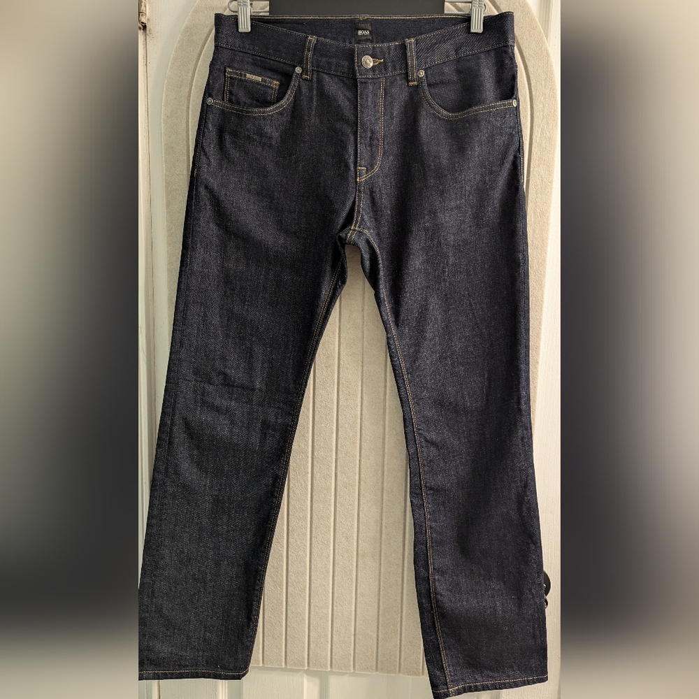 Hugo Boss Men's Navy Straight Jeans